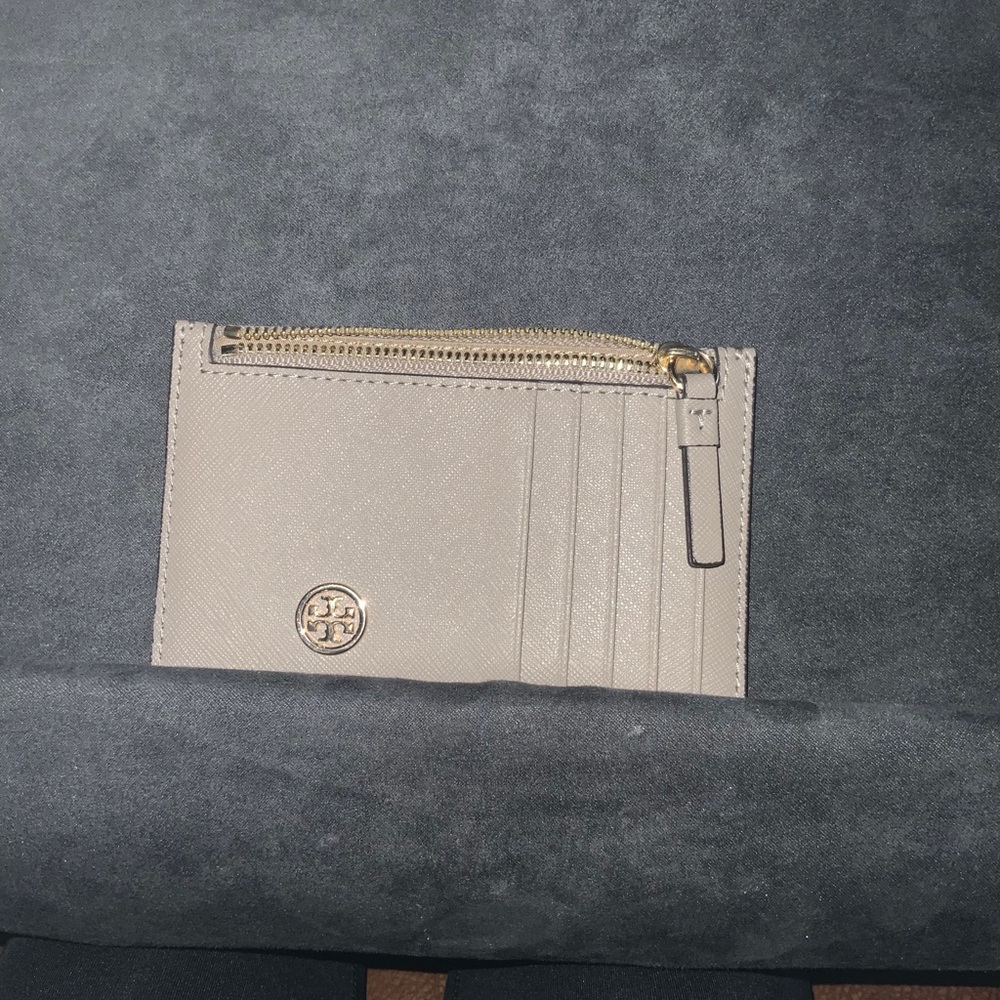Tory Burch zippered credit card wallet